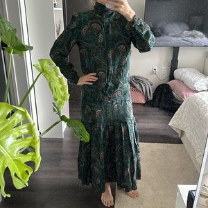 VALENTINO wool skirt and blouse set